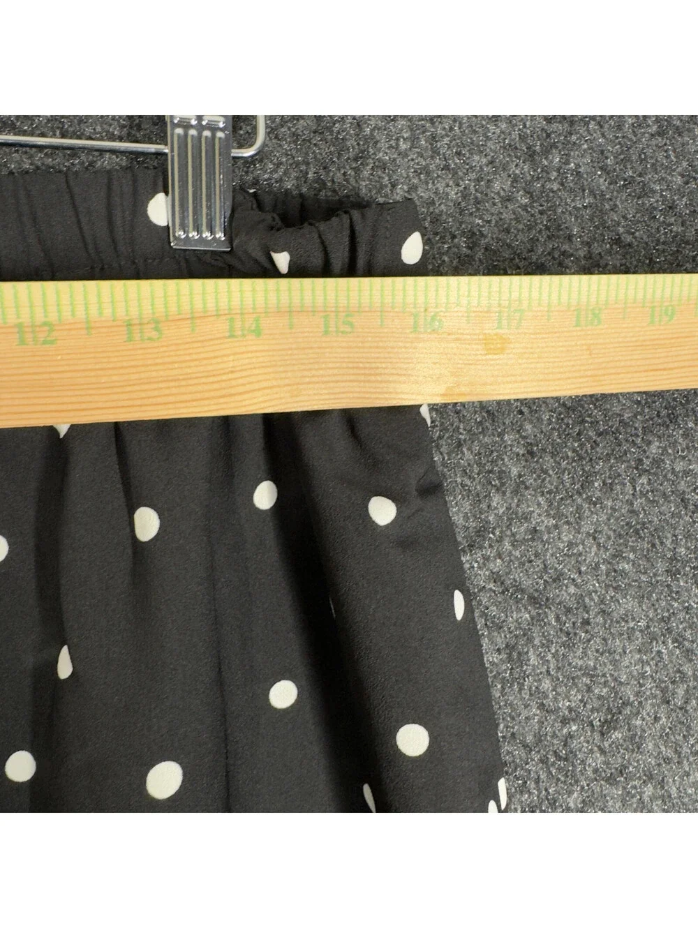 J. Crew Skirt Women M Medium Black Polka Dot A-Line Midi Lined Pull On Mid Rise